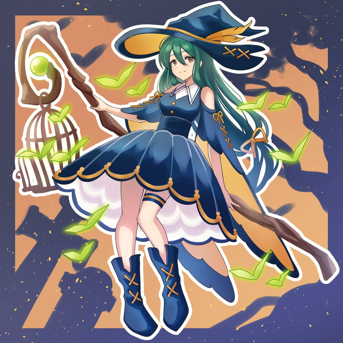 「ハロウィンの魔女ちゃん#イラスト#創作 」|つむり まい/Mai Tsumuriのイラスト