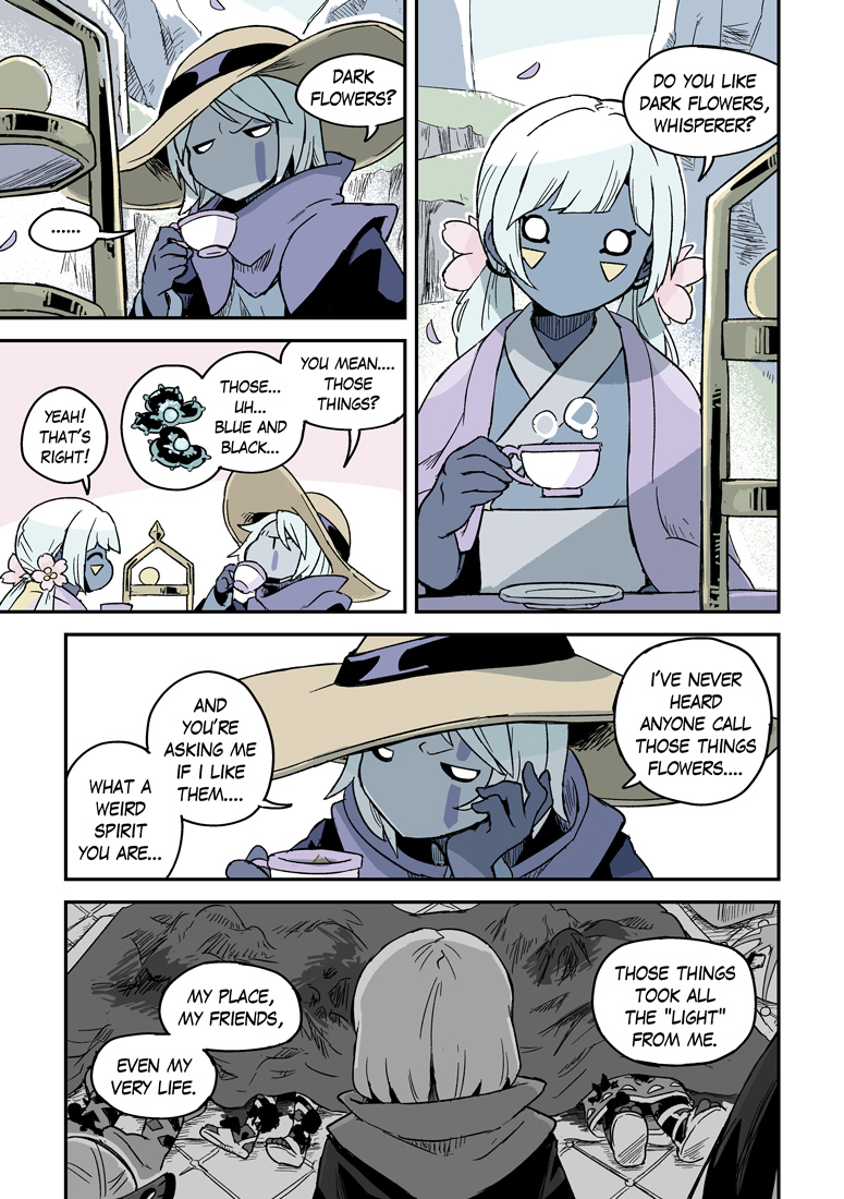 🌸Bloom Guide talking about flowers (or darkness) with Crab Whisperer, at Days of Bloom 2022.
(📖Reminder that this reads from right to left.)
(❤️Assisted in translating: Misao(@/celloasim) https://t.co/JzCuaKZhnc 
