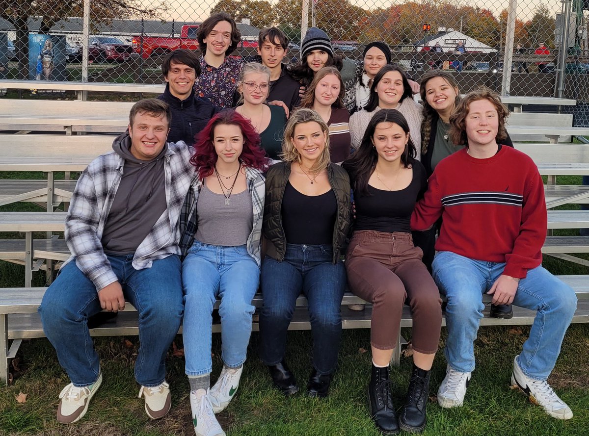 Tonight we celebrated this group of amazing band seniors.  They coordinated the half time show, picked the music and wrote/taught the drill. It was amazing!  Very proud of them all!