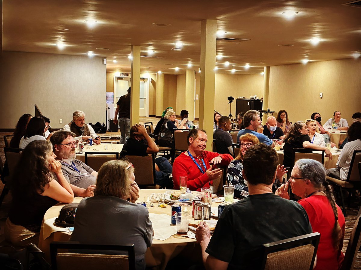 SDWhoCon's tweet photo. Who is going to win tonight’s Pub Quiz? Table #BigFinish is currently in the lead by 1 point! #SDWhoCon #SDWhoCon2022 #WhoCon #PubQuiz https://t.co/DReGU4B9de