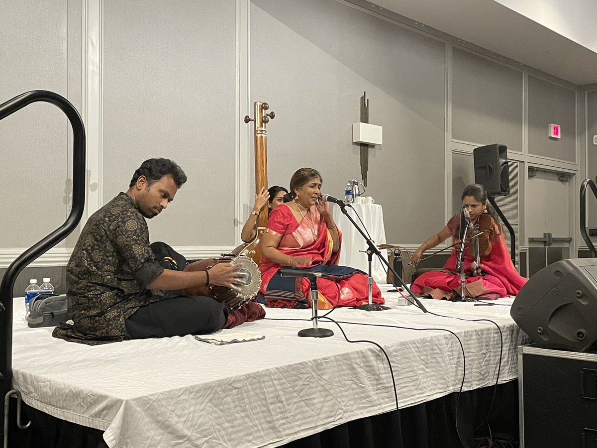 What an amazing concert! Thank you Sangeetha Sivakumar, Akkarai Subhalakshmi and Praveen Sparsh for a great end to day three of ACSA!
