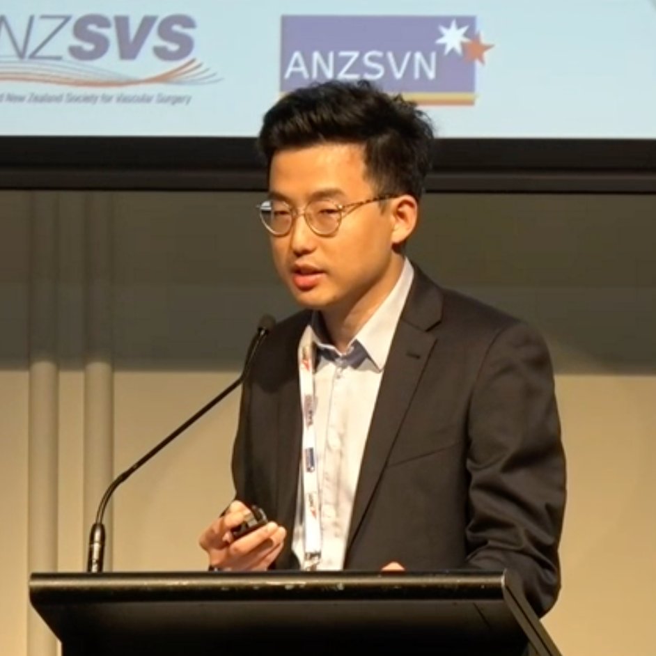 ozvascdoc's tweet photo. Dr Joel Ding @Austin_Health presents once more at #ANZSVS22 on the distribution of transfemoral carotid artery stenting experience in Australia and Aotearoa New Zealand and our readiness for TCAR. https://t.co/YFvroLrbhe