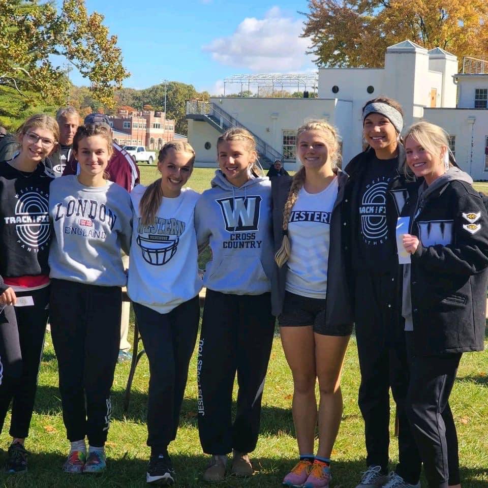 edwardss18's tweet photo. Good luck to the fastest Western Girls Cross Country team in school history. They are competing in the New Prairie Semi-State tomorrow. Let’s go! #PantherPride https://t.co/hxEd64aCkz