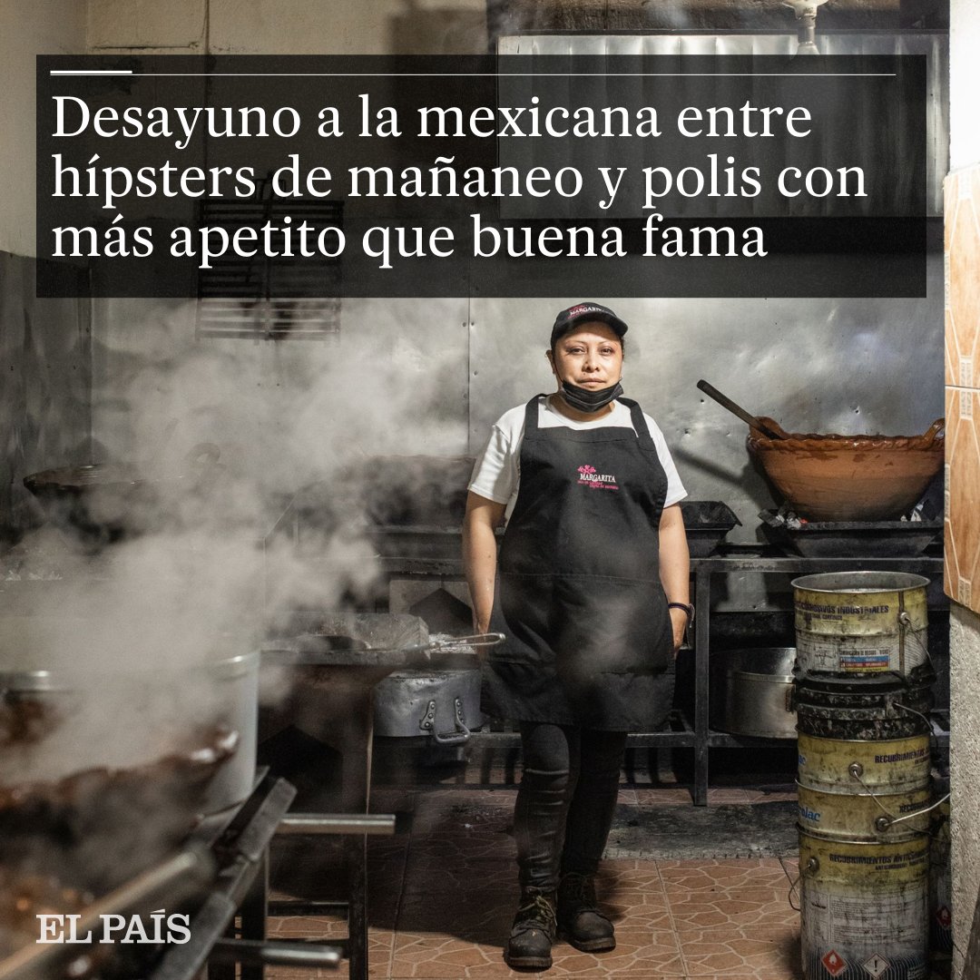 elpaismexico's tweet photo. Así fue con la abuela, siempre las mismas recetas, ni modas ni aventuras. De seis a once de la mañana, la Fonda Margarita tiene la lumbre encendida para desayunar a la mexicana

🔗https://t.co/i2afGbgpEv https://t.co/pUU7Izpdp7