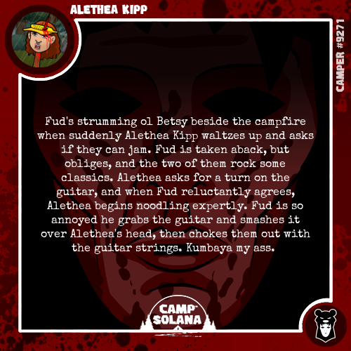 Too soft to survive.

 #camp_solana #wecamp