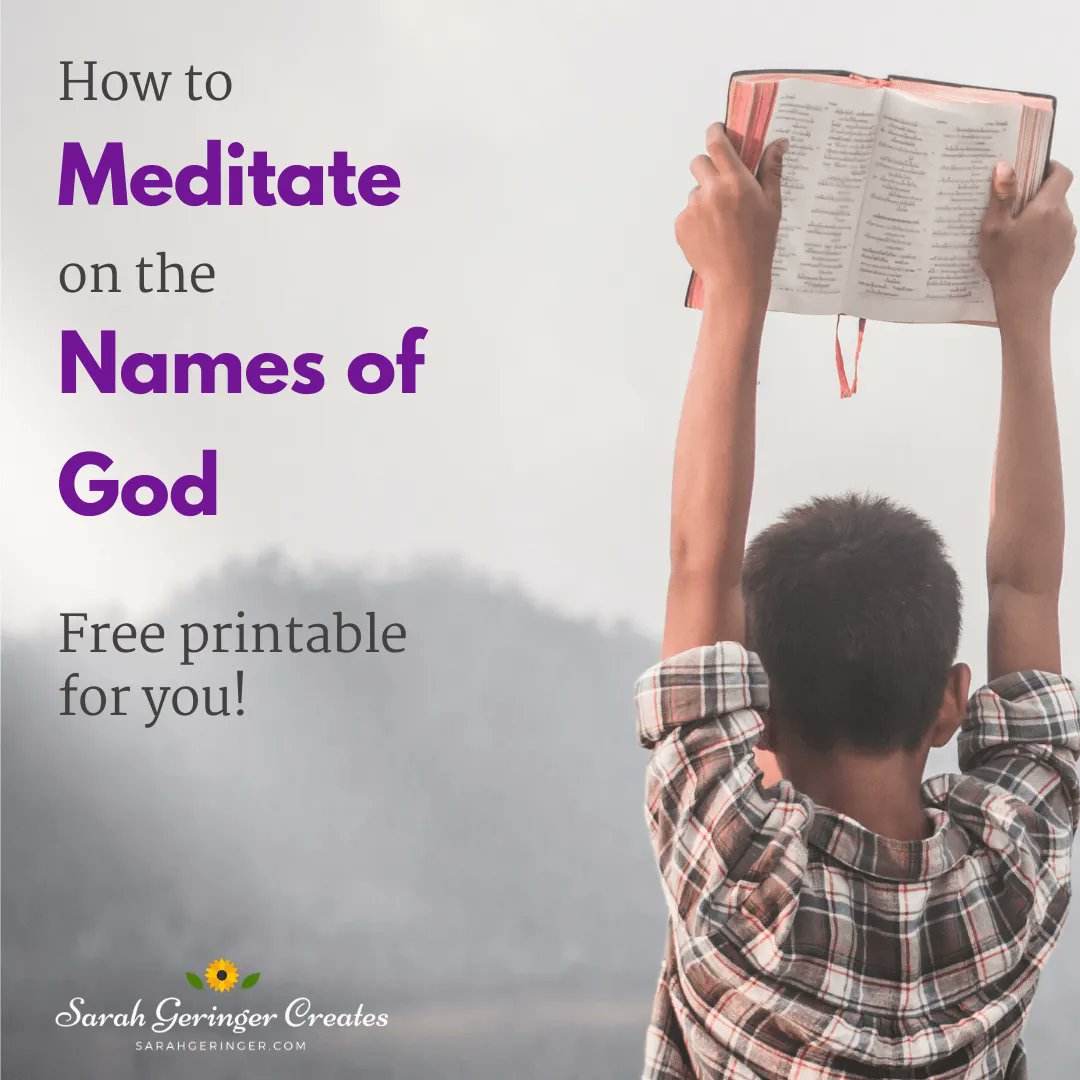 SarahLynneCR's tweet photo. Want to know God more? I have three tips for you on how to meditate on God's Names and a free printable: https://t.co/mE34NShamy #ChristianMeditation #GodsNames #NamesofGod via @SarahGeringer https://t.co/PMHxcQNclZ