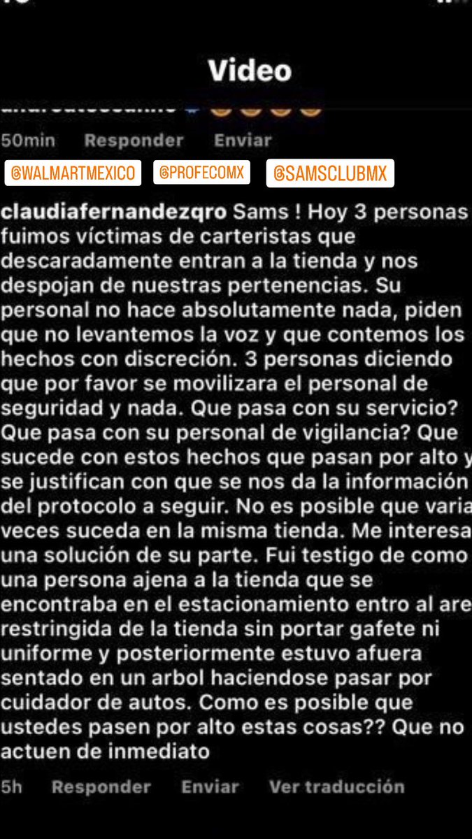 Vargas_Dann's tweet photo. El día de hoy mi mamá fue victima de robo en adentro  de @SamsClubMexico Plaza de Toros Qro, junto con otras 3 mujeres. Los empleados literal le dijeron que no es la primera vez qué pasa y que nunca dan seguimiento o solución alguna. Qué pedo?? @WalmartMXyCAM https://t.co/RUln5OKYLK