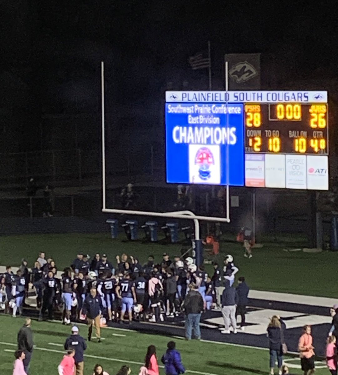 Mr_Zettergren's tweet photo. Cougars win! SPC East Division Champions https://t.co/wrypvC6VOe