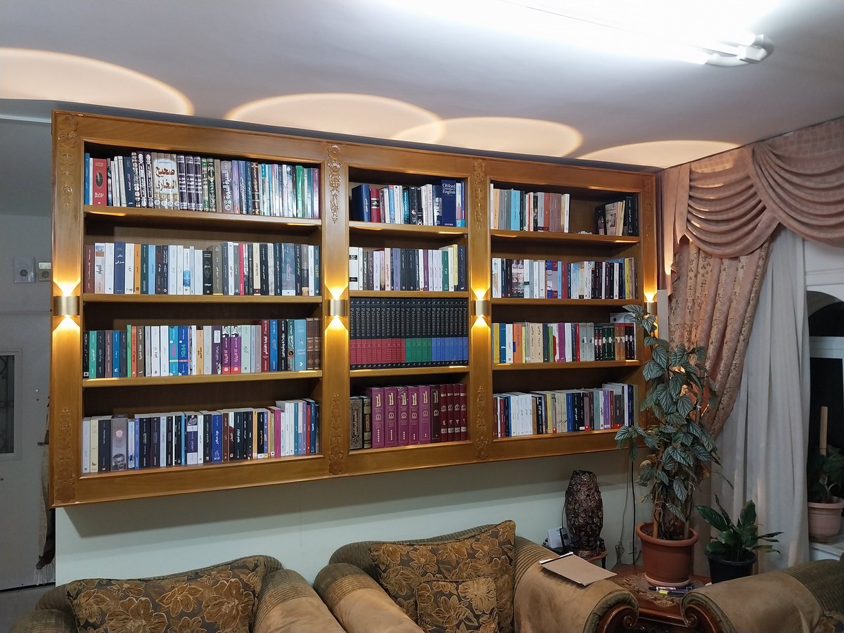 اسعد الله اوقاتكم  هذه مكتبتي المنزلية May God Bless you . This is my home library
