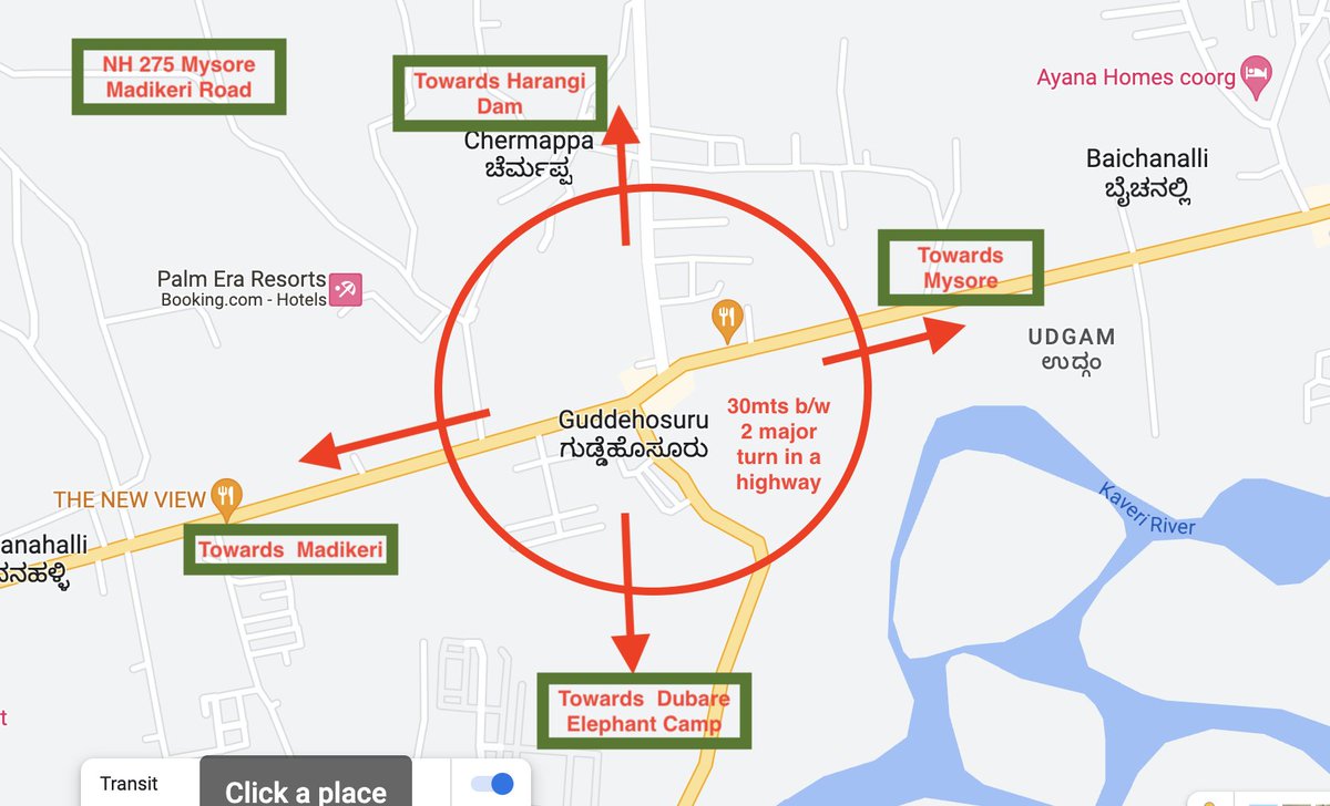pradyothbg's tweet photo. hello sir @mepratap 
I would like to draw ur attention to urgent necessity for construction speed breaker in Guddehosur Junction-Mys-Madikeri rd NH-275This junction is leading ways to Dubare &amp; Harangi 30mts and ppl commuting on this hghway are having poor road sight @112Kodagu https://t.co/HqaIzW1rkH