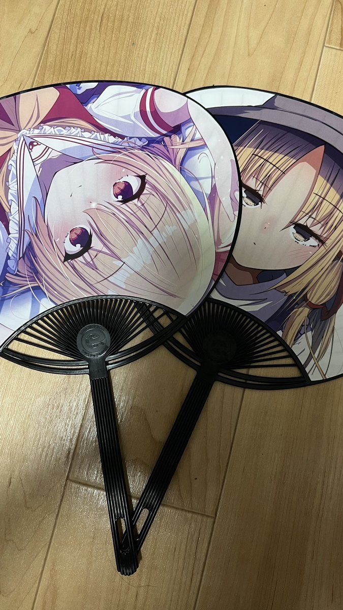 うちわ作った🐸👍 