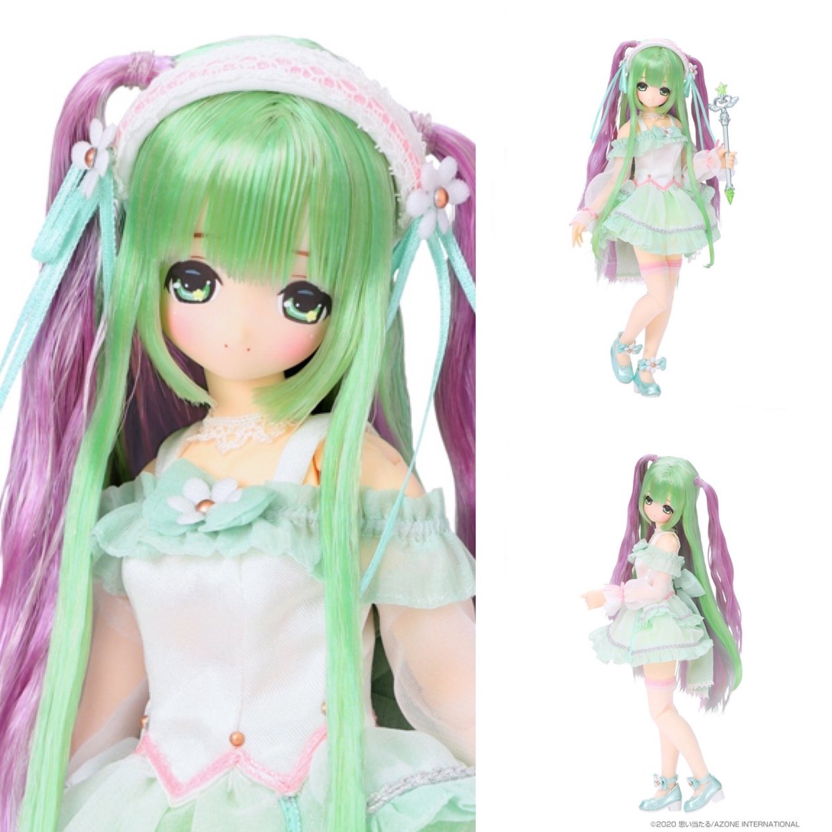 ls_akihabara's tweet photo. 【新商品】『Magical☆CUTE/Floral Ease Miu（みう）～マジカルグリーンピンクヘア&amp;マジカルグリーンパープルヘア～(海外限定ver.)』特別少数入荷のお知らせ
https://t.co/WmXkeOkWmP
#azone #アゾン #EXCUTE #MagicalCute #ピュアニーモ https://t.co/wAuYqgttpf
