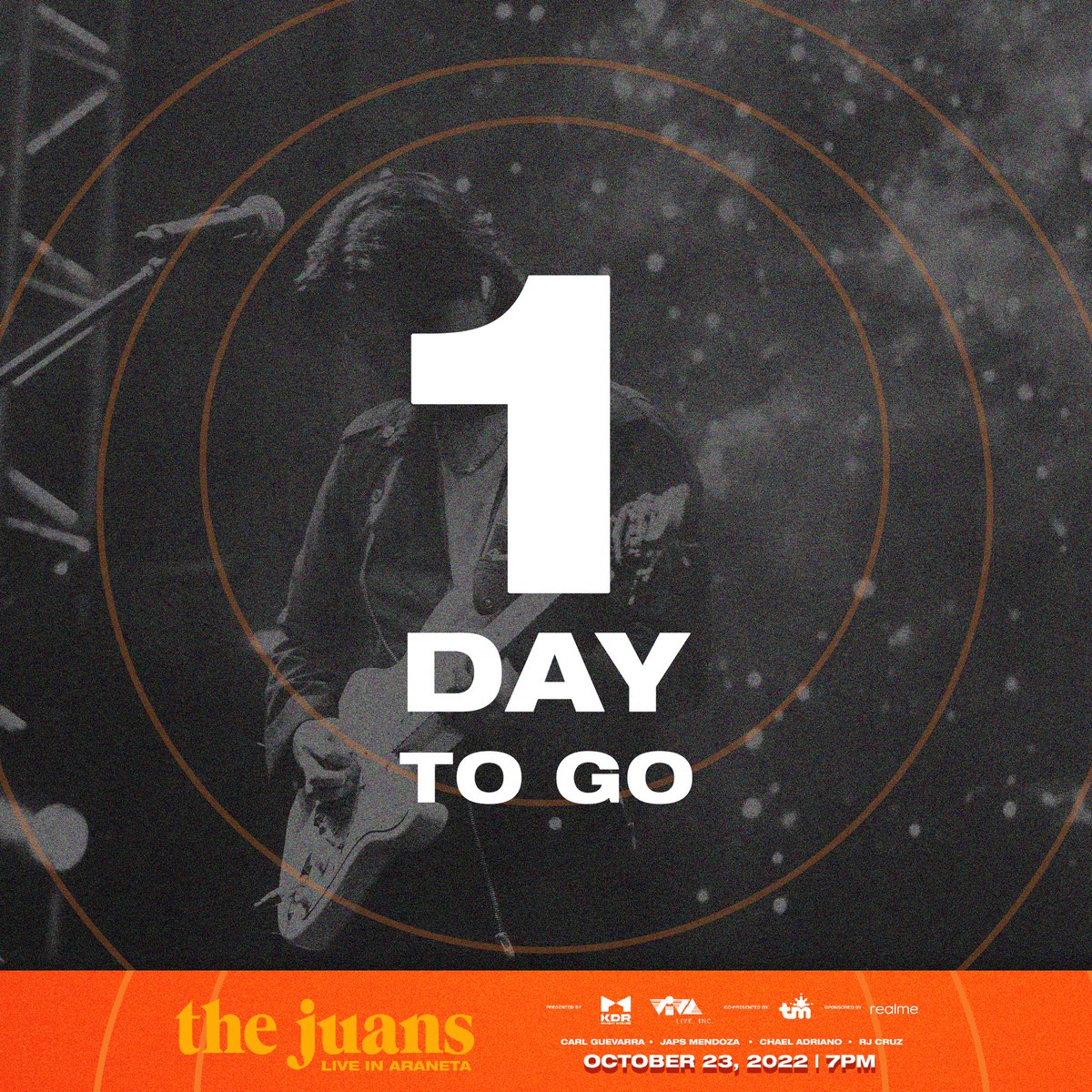 Ang PINAKAHIHINTAY nating lahat! #TheJuansLiveInAraneta na bukas! 🥳 Excited na kaming makasama kayong lahat! Make sure to grab your tickets now! 🎫 thejuans.band/LiveInAraneta