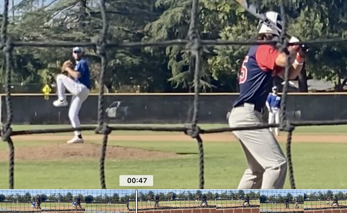 rickleonard7's tweet photo. Another strong outing for @LucasLeonard22 in today’s scrimmage at MJC against American River.  Fb topped 88. https://t.co/r57d0mlHuW