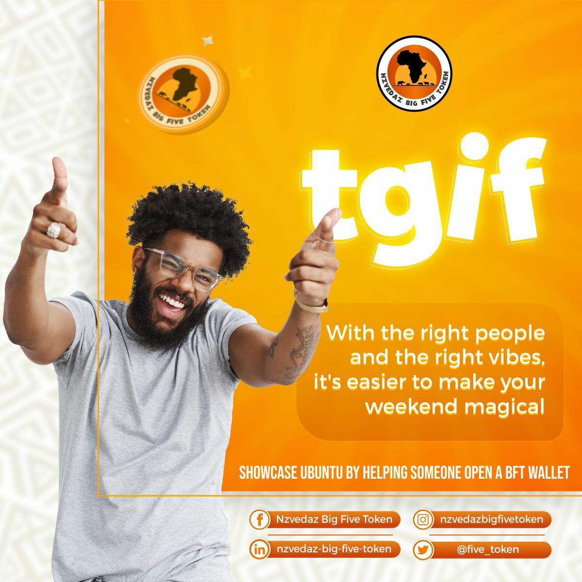 TheNewGenerashn's tweet photo. GMβ #thebigfivetoken #bft
Let's keep accumulating & building
For Africa will never be the same again .
#Adoption is definite...we growing
#NzvedazNftMarketplace #Metaverse #FanToken #Roadto100kwallets https://t.co/q2Pp9VXkkc