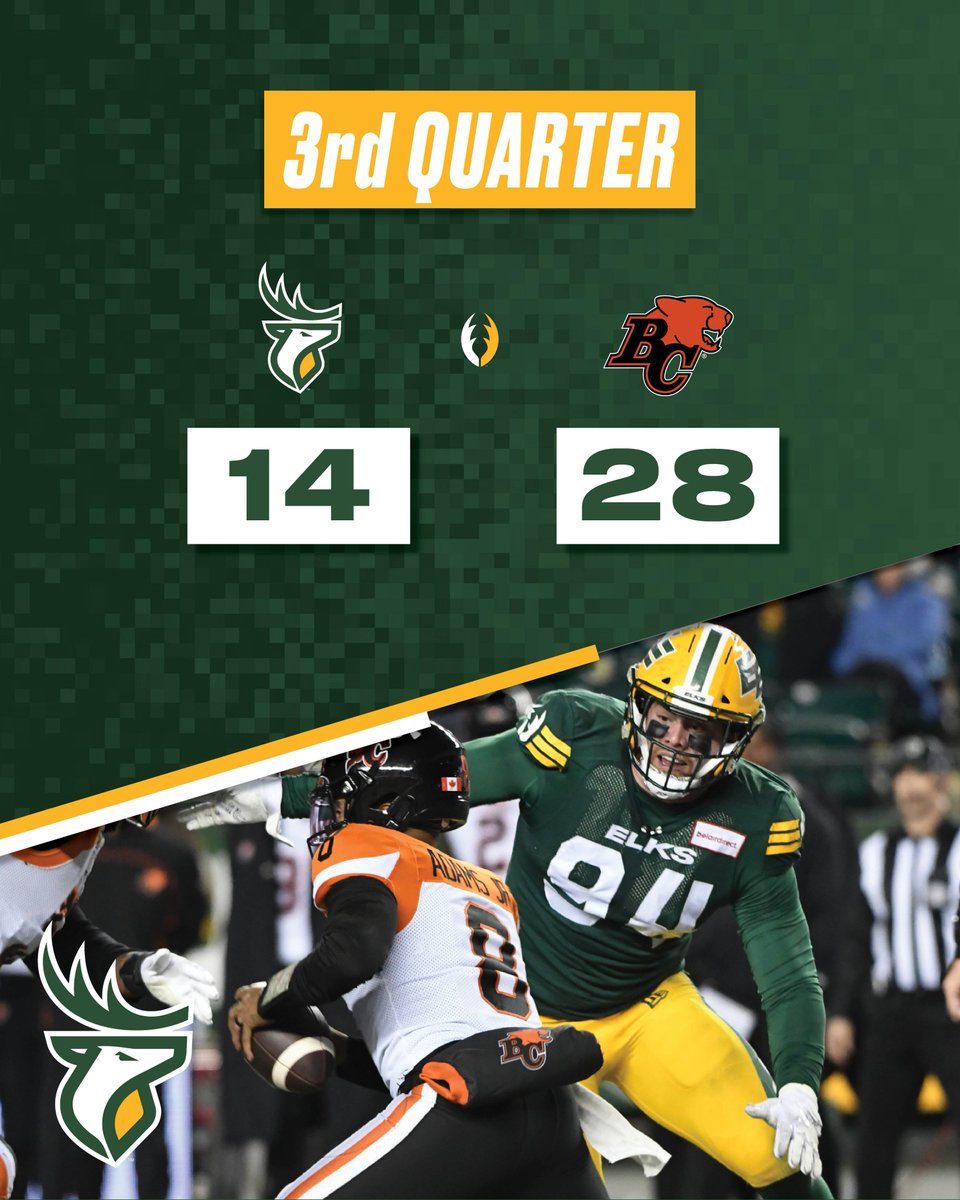 Onto the 4th! #GoElks #CFL
