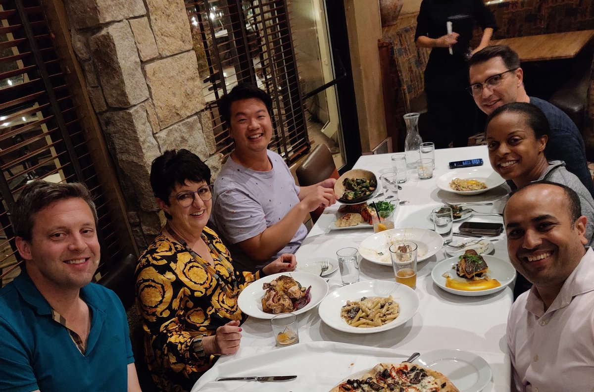 Great start to U Colorado visit with dinner with the #inspiring <a href="/EvalinaBurger/">Evalina Burger</a> 

@OrthoDocOde
<a href="/OrthoStrelzow/">Jason Strelzow, MD</a> <a href="/EricWagnerMD/">Eric Wagner</a> <a href="/scrubbedoutdoc/">Adrian Huang</a>

 #natf2022 <a href="/aoa1887/">AOA1887</a>