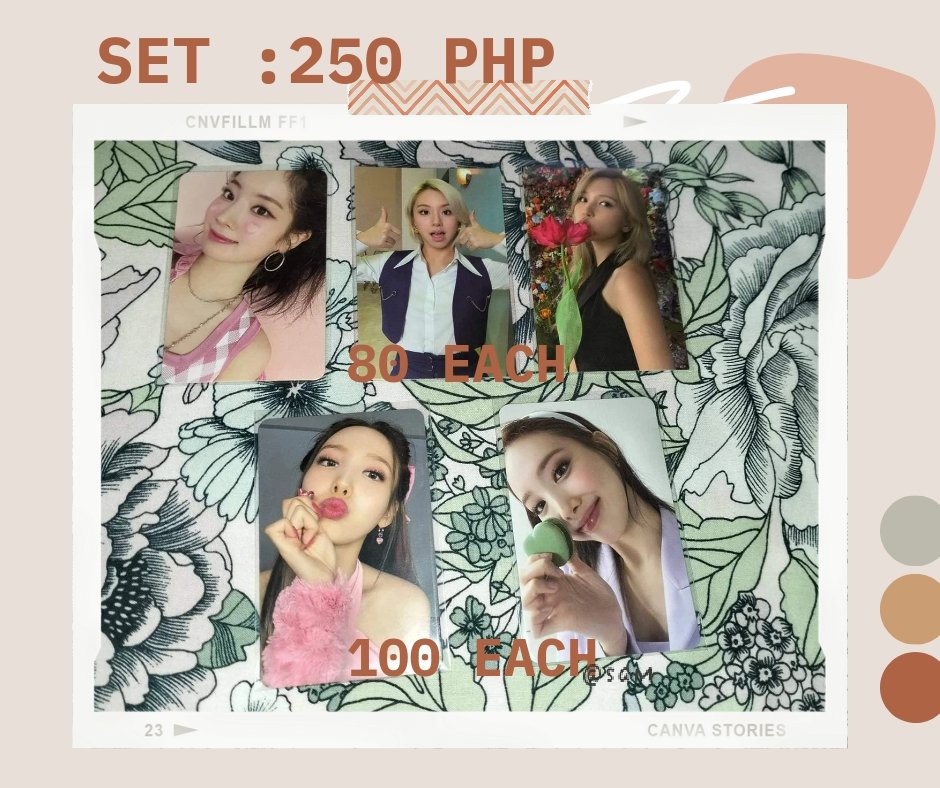 brscy_'s tweet photo. wts lfb twice ph (helping a friend) HELP RT

SANA SET- 200
NAYEON SET- 250
FOL SET- 450 (130ea)
TZUYU SET- 250

t: sana kwek kwek hotdog fol tol break it formula of love tzuyu ewo tol dahyun mina https://t.co/ExMiYBp4Jg