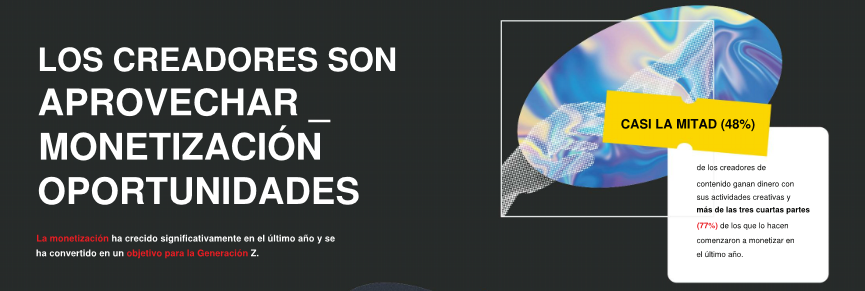 Christi36772392's tweet photo. Convertirse en  creador de contenidos para medios virtuales se ha convertido en una alternativa de monetizar, según datos estadísticos del estudio realizado por @Adobe 2022, el 48% de las personas dedicadas a esta actividad ganan dinero con sus actividades creativas. #UTNdigital https://t.co/OkNIzRpLza