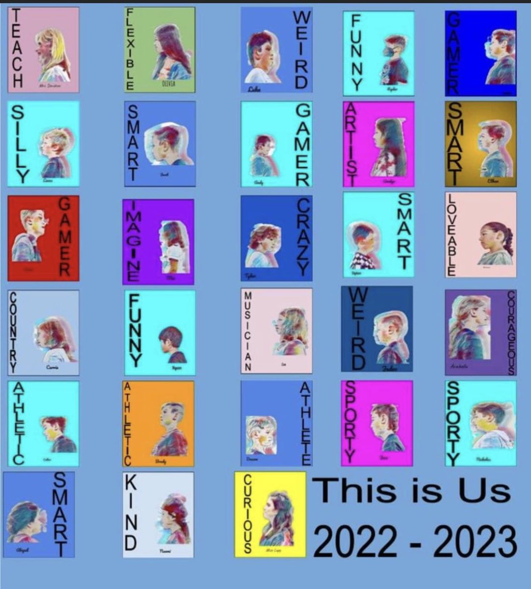 DavidsonMViT's tweet photo. Proud of my tech classes! Ss learned various tools in G Drawings, how 2 use camera, save cropped screenshot, remove background, &amp; created cartoon version of own pic. All done completely by 8-9 yr olds. I just put final poster together. #simischools #mvitsimi #thirdgraderocks https://t.co/vthxAVV4sf