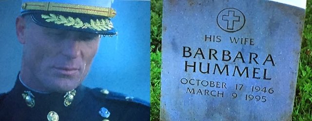 Once again thinking about the tombstone for Ed Harris’s wife in The Rock that refers to her simply as “His wife.”