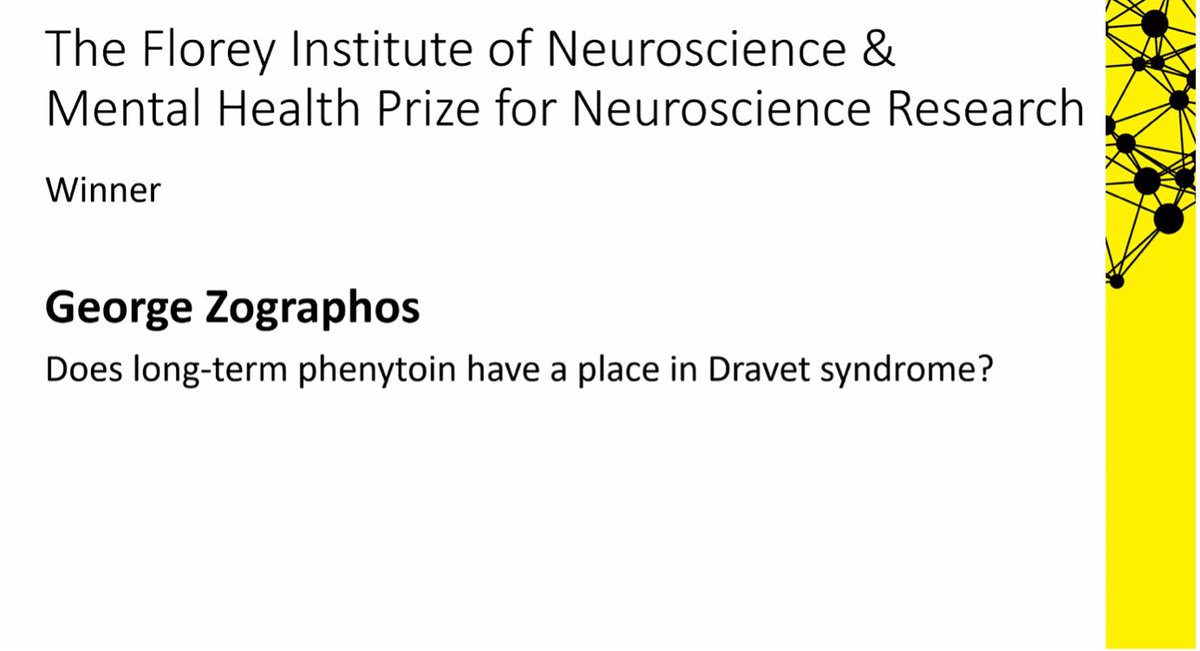 Greatly honoured to accept The Florey Institute of Neuroscience &amp; Mental Health Prize for Neuroscience Research for #ResearchFest - big thanks to <a href="/ingridscheffer/">Prof Ingrid Scheffer</a> &amp; <a href="/Sophie_R_H/">Sophie Russ-Hall</a> 

<a href="/Austin_Health/">Austin Health</a> <a href="/TheFlorey/">The Florey</a>