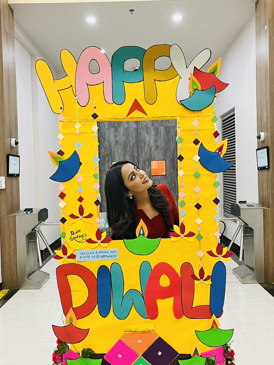 और ये हमारी ऑफिस वाली दिवाली 😊 @AbpGanga 
#diwali #dhanteras2022 #dhanteraswishes #DEEPAWALI2022 #Diwali2021  
@indian_anchors