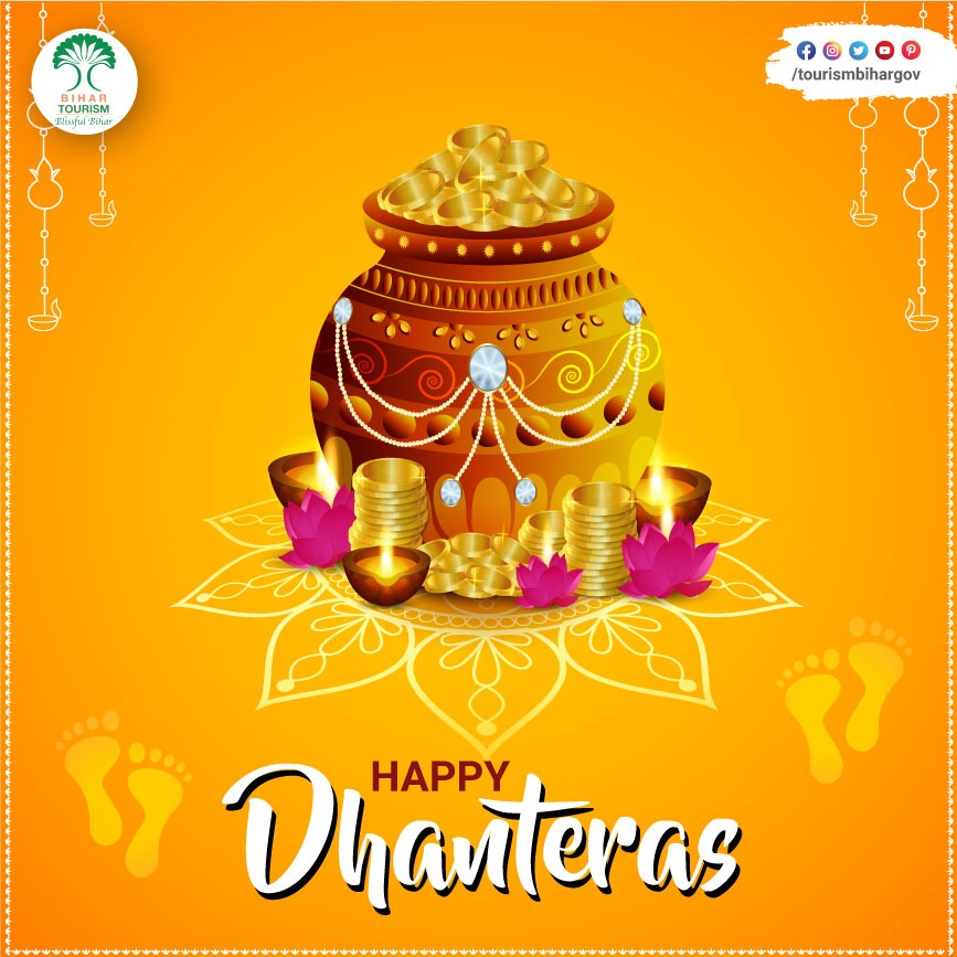 May the Dhanteras celebrations bring you and your loved ones the best health and fortune. Happy Dhanteras! #Dhanteras #HappyDhanteras #BlissfulBihar