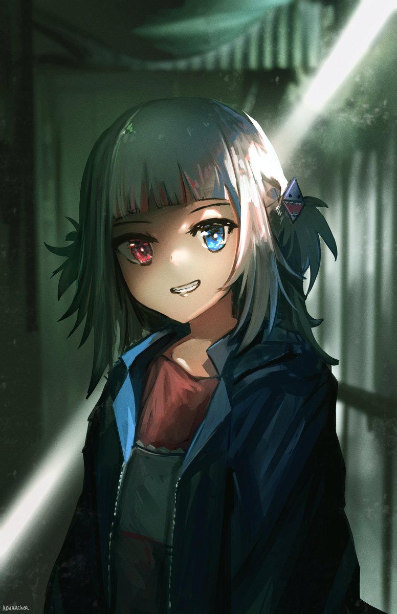 がうるぐら 「Heterochromia#gawrt 」|advarcherのイラスト