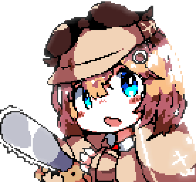 bubba pochita#pixelart #ameliaRT 