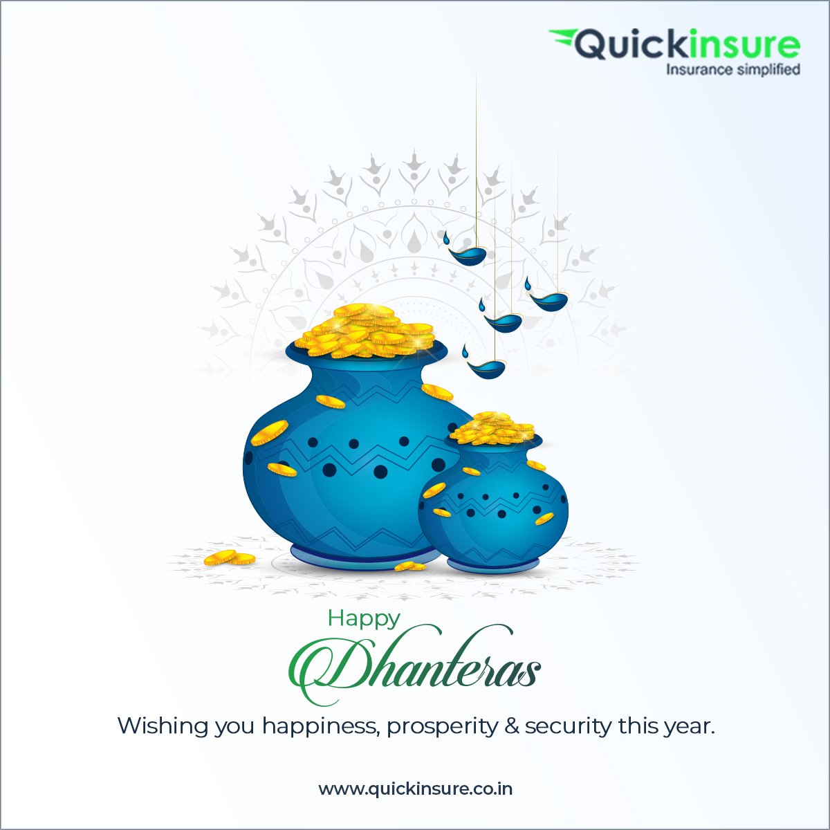quickinsureInd's tweet photo. May this #dhanteras, Lord Kubera fill your life with tons of happiness, security and prosperity for all.

Team Quickinsure wishes #happydhanteras to all…!

#Happydhanteras2022 #Dhanteras #DiwaliFestival #Dhanteras2022 #धनतेरस #India #Quickinsure #Pune https://t.co/RSfW8ltF7b