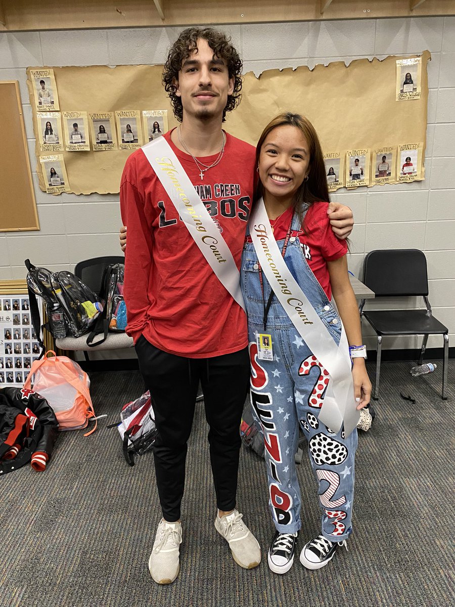 CreekOrch's tweet photo. Congratulations to Josh and Jayda on being crowned Homecoming King and Queen! We love you two!!!
#orchestralife #orchestrababies #hocoking #hocoqueen #HOCO2022 #lobos https://t.co/ovV7c5H4hc