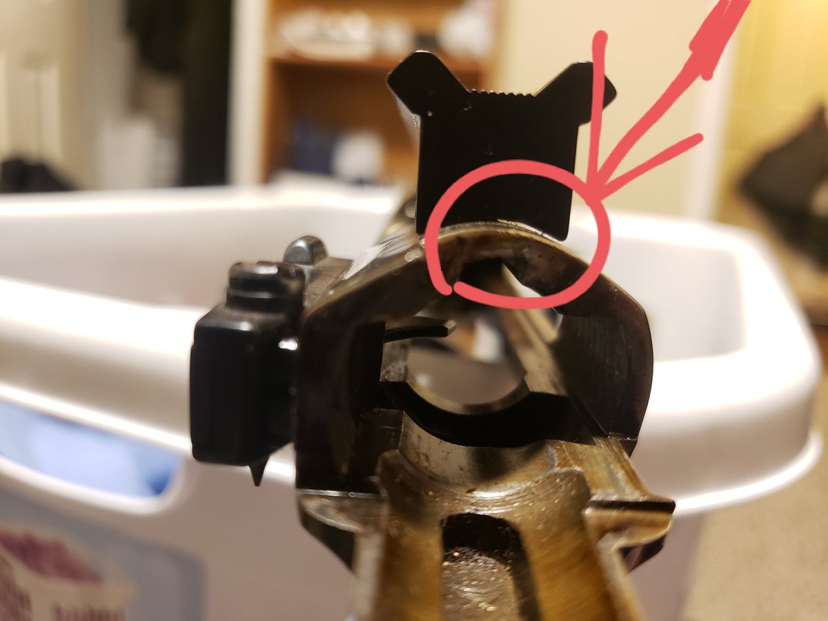 BRO, IM SO STUPUD!! NO WONDER MY RIFLE WOULDNT SHOOT STRAIGHT MY GOSHDOFJGNEKSJFHsidjfnejcjfne

And I call myself a gunsmith.