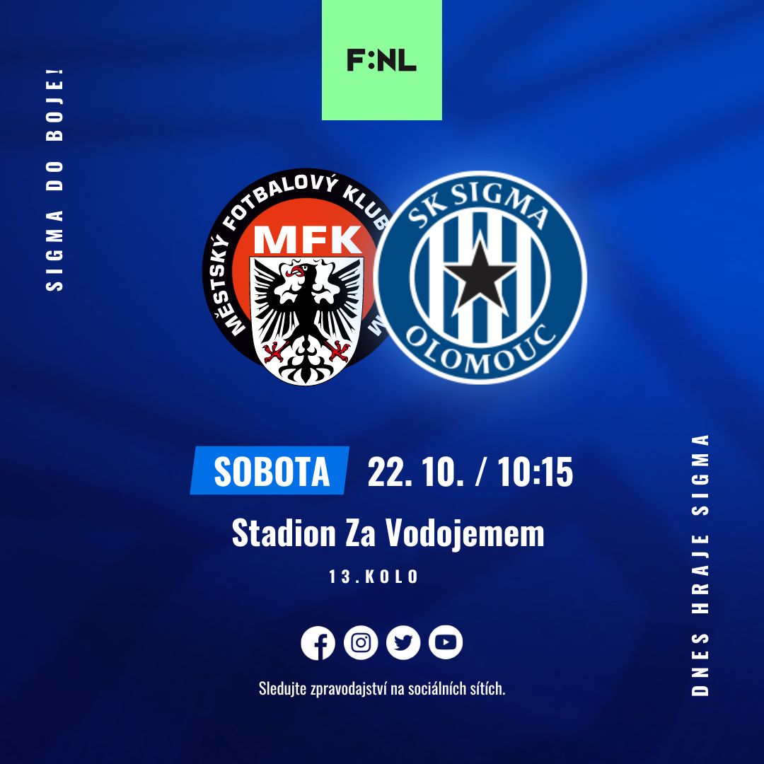 SKSigmaOlomouc's tweet photo. ⚔️ ZÁPAS | Dnes hraje 🅱️-tým! 🔵⚪
🆚 MFK Chrudim 🏆 @FN_liga
⏱ 10:15 🏟 Stadion Za Vodojemem
📺 Stream 👉 https://t.co/gxi72mxPTf
📊 Preview 👉 https://t.co/H83AGJGTQb
💰 Vsaďte si u Tipsportu 👉 https://t.co/rPg97ncVHW
#chrolb #hanacidoteho https://t.co/GwSpHhvKWl