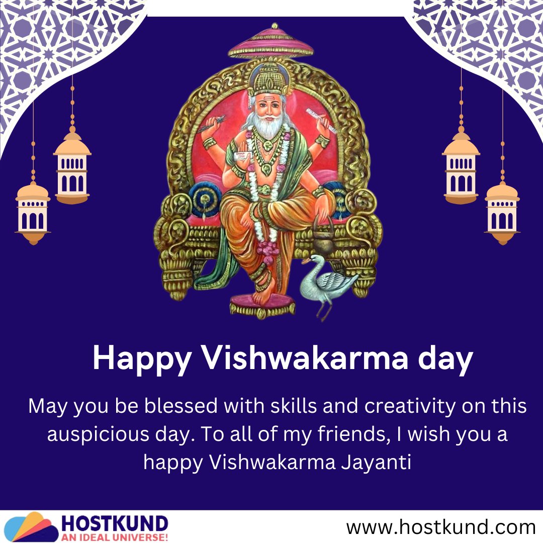 hostkund's tweet photo. Happy vishwakarma day https://t.co/cGZHRU7X67
