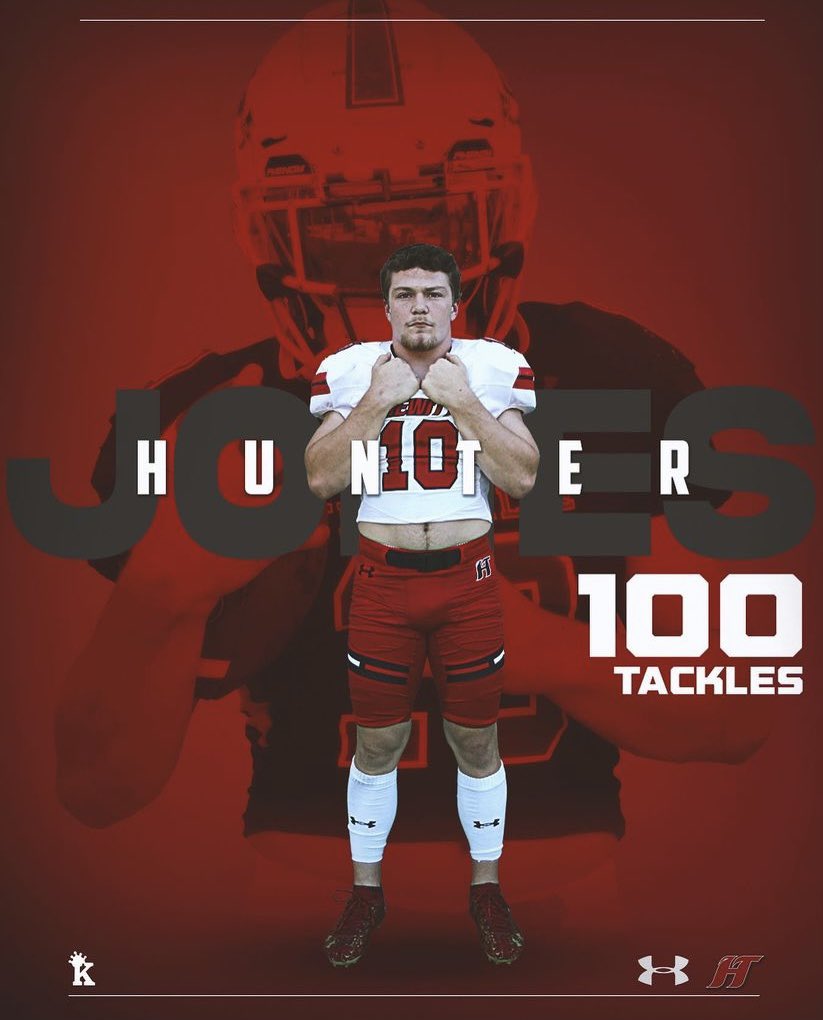 Hunter Jones surpassed 100 tackles on the season tonight!