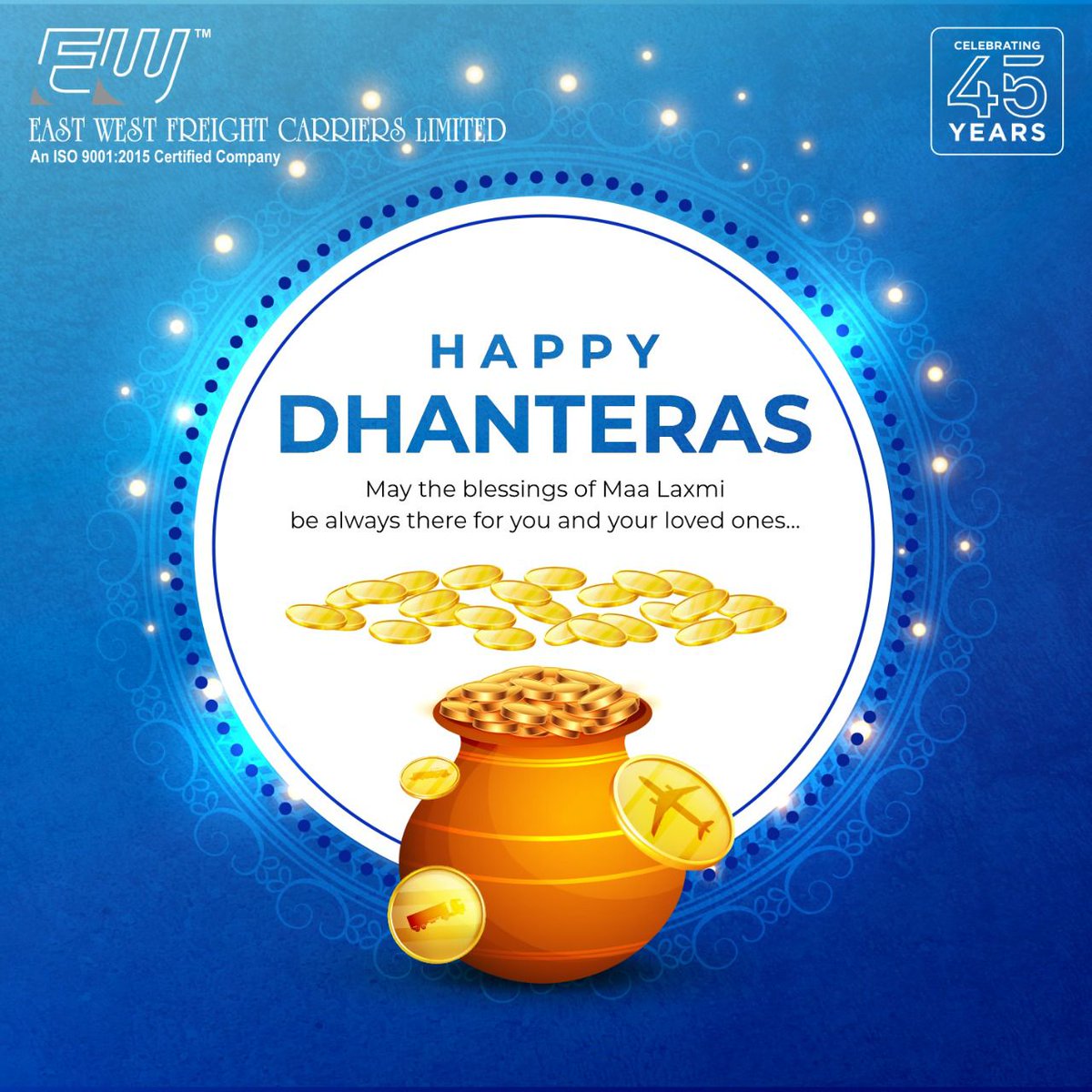 ewfclmumbai's tweet photo. May the #goddess of wealth shower all her blessings on you, enriching your life with prosperity and happiness.
#EWFCL family wishes everyone a very happy #dhanteras!! https://t.co/LkHL9E1uaC