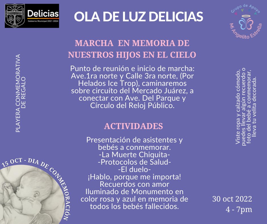 Acompañanos a conmemorar en Delicias, Chih.