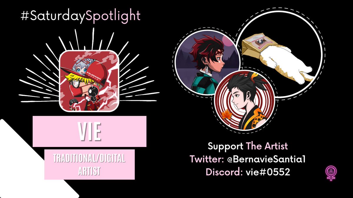 ✨ SATURDAY SPOTLIGHT ✨

Featuring <a href="/BernavieSantia1/">0xVιE ၊||၊ DeSpeed ၊||၊</a> ❤

Vie is both a traditional and digital artist. He's one of Polycat Girl's artists and has his own collection, <a href="/KalachuchiVerse/">Kalachuchi Verse│LIVE MINTING</a>

Support him by getting in touch with him through his socials below! ❤

#ArtistOnTwitter #NFT
