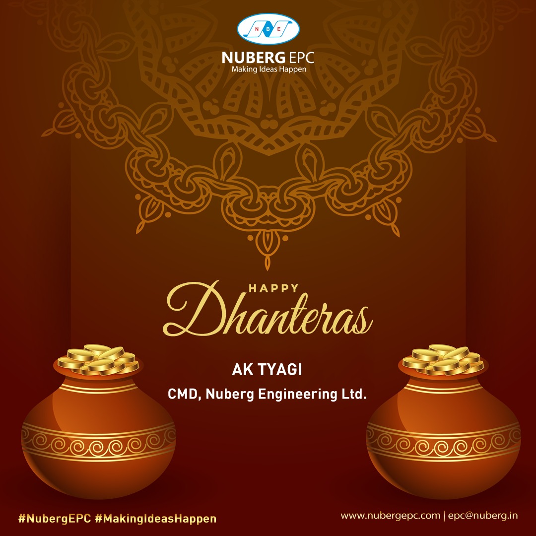 NubergINDIA's tweet photo. May Lord Dhanvantri ji, Goddess Laxmi, and Lord Kuber enrich your life with good health, wealth, and happiness. Happy Dhanteras!

#Dhanteras #NubergEPC #MakingIdeasHappen https://t.co/8eUQHsigpj
