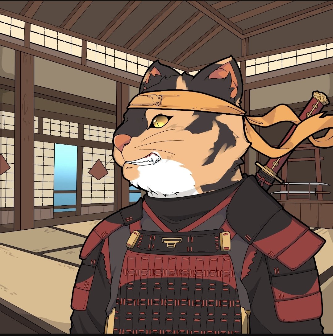 What a nice surprise, just received this samurai per airdrop from <a href="/KazokuCatz/">Kazoku Catz</a>, thanks a lot 🙂 #CardanoNFT #CardanoCommunity #CardanoADA