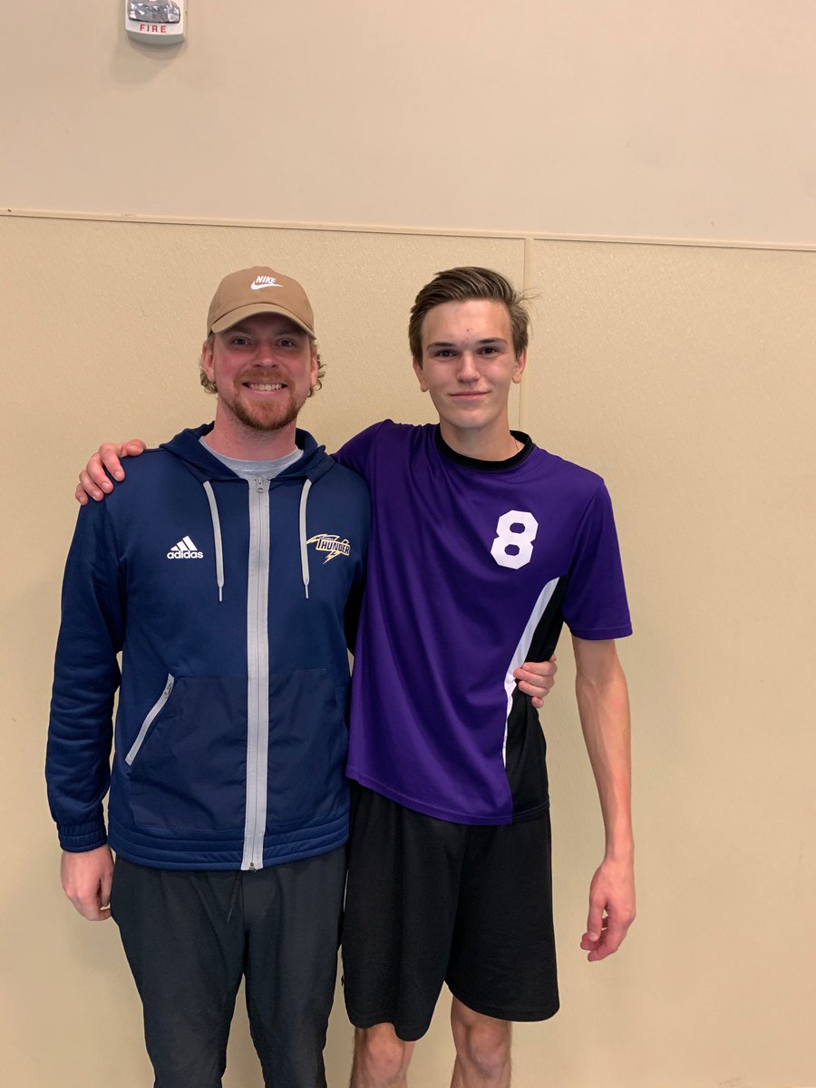 Double Dipping today in Westlock supporting some Pursuit athletes and future CUE ⚡️ MVB Middle Blocker, Cayd Zadderey.
