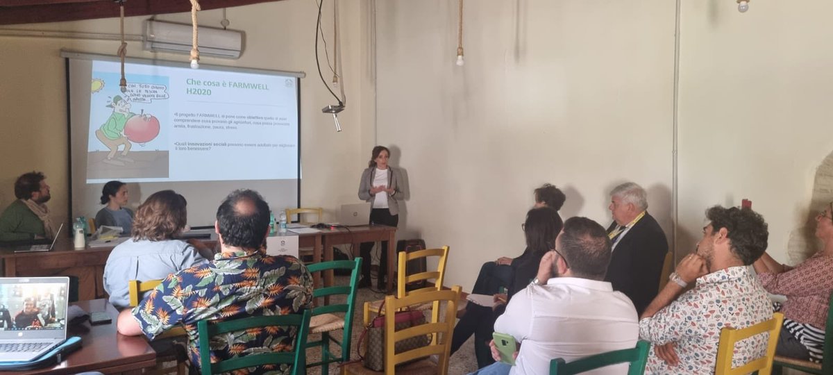 SilviaRolandi's tweet photo. The @FARMWELL_H2020 Pilot gave us the opportunity to explore social innovations and exchange experiences and knowledge among practitioners, farmers organization and academics all united to fight #irregularwork. @PagePisa @coldiretti https://t.co/cqdZaJW8wp