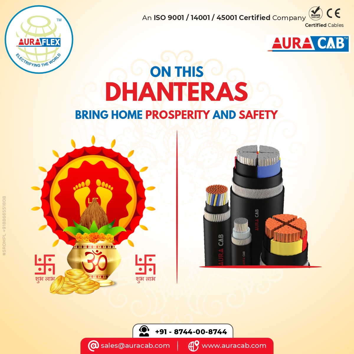 auracabcables's tweet photo. ʜᴀᴘᴘʏ ᴅʜᴀɴᴛᴇʀᴀs
🌐 https://t.co/CQWEZXJhtb
📞 +91-8744-00-8744
.
#Happydhanteras #dhanteras #laxmidevi #diwalifestival  #industrialwire  #srompl #auracab #safetyfirst #homecare #durable #thermocouplecable #thermocouple #wireandcables #india https://t.co/GnYyvtIUWc