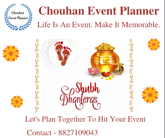 ChouhanEvent's tweet photo. May the Goddess of wealth💸 shower her blessings on you, enriching your life with prosperity and happiness.🌟Shubh Dhanteras!  🎊     Contact us 8827109043 https://t.co/9nzFBGzwKP