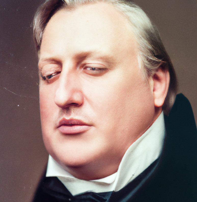 MattMarasco's tweet photo. A photograph of Hegel with lip fillers
Courtesy of DALL.E 💋 https://t.co/wIPzNFLtYl