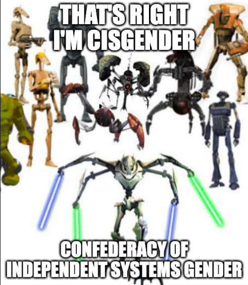 rPrequelMemes's tweet photo. Droid Gender is Best Gender https://t.co/glyCl171Xs https://t.co/Ktm3ZbLgHN