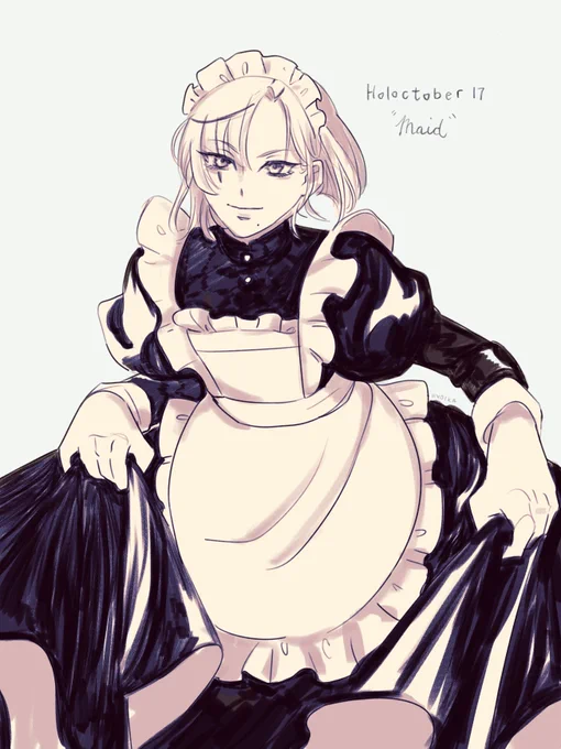 #holoctober 17, maid! Happy Birthday Magni!! Thank you for being born!!#magniopus 