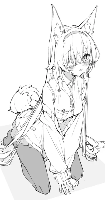 ながみみさん(眼帯はどうやってとかは気にしない) 
