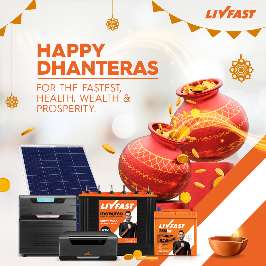 LivfastE's tweet photo. This Dhanteras, may your lives be blessed with #UnlimitedProsperity.

#Livfast #HappyDhanteras #Dhanteras https://t.co/SZva83GIZr